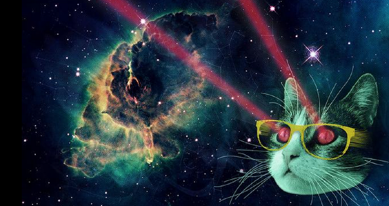 Illustration for article titled My God, It's Full Of Cats! The Very Best Artwork Of Cats In Space